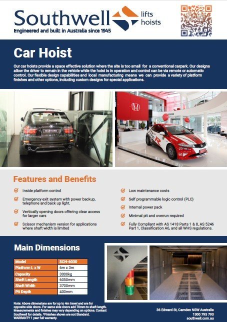 Check out our new Car Hoist Brochure